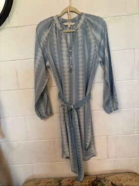 The Pioneer Woman Light Blue Printed Button Tunic